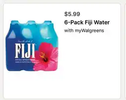 Walgreens 6-Pack Fiji Water offer
