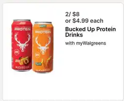 Walgreens Bucked Up Protein Drinks offer