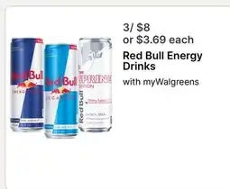 Walgreens Red Bull Energy Drinks offer