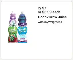 Walgreens Good2Grow Juice offer