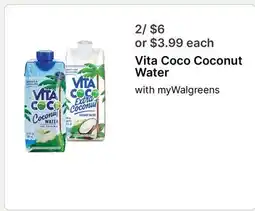 Walgreens Vita Coco Coconut Water offer