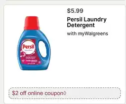Walgreens Persil Laundry Detergent offer