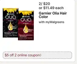 Walgreens Garnier Olia Hair Color offer