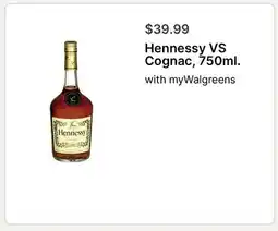 Walgreens Hennessy VS Cognac, 750ml offer