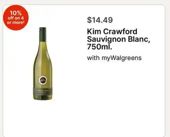 Walgreens Kim Crawford Sauvignon Blanc, 750ml offer