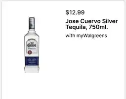 Walgreens Jose Cuervo Silver Tequila, 750ml offer
