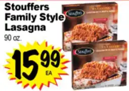 Superior Grocers Stouffers Family Style Lasagna offer