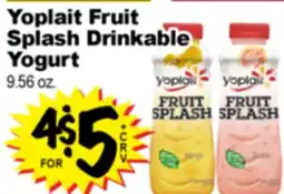 Superior Grocers Yoplait Fruit Splash Drinkable Yogurt offer