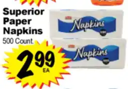 Superior Grocers Superior Paper Napkins offer