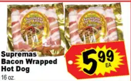 Superior Grocers Supremas Bacon Wrapped Hot Dog offer