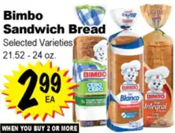 Superior Grocers Bimbo Sandwich Bread offer