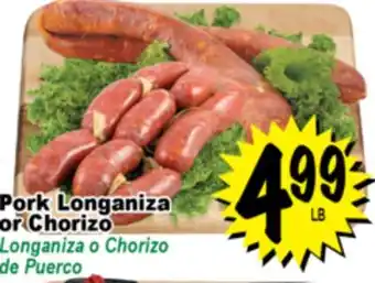 Superior Grocers Pork Longaniza or Chorizo offer