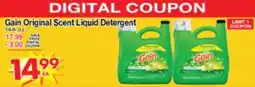 Superior Grocers Gain Original Scent Liquid Detergent offer