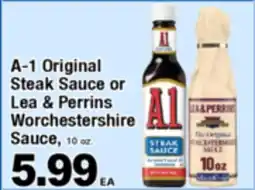 Superior Grocers A-1 Original Steak Sauce or Lea & Perrins Worchestershire Sauce offer