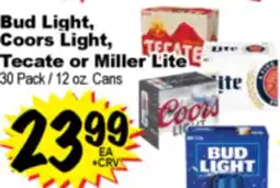 Superior Grocers Bud Light, Coors Light, Tecate or Miller Lite offer