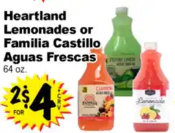 Superior Grocers Heartland Lemonades or Familia Castillo Aguas Frescas offer
