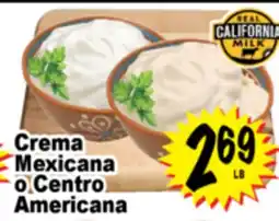 Superior Grocers Crema Mexicana o Centro Americana offer