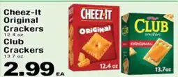 Superior Grocers Cheez-It Original Crackers 12.4 oz. Club Crackers Club Crackers 13.7 oz offer