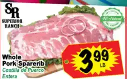 Superior Grocers Whole Pork Sparerib offer