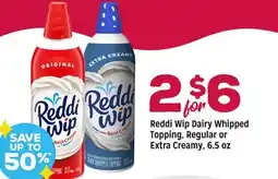 Grocery Outlet Reddi Wip Dairy Whipped Topping, Regular or Extra Creamy offer
