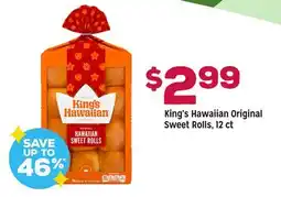 Grocery Outlet King's Hawaiian Original Sweet Rolls offer