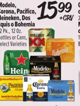 El Super Modelo, Corona, Pacifico, Heineken, Dos Equis o Bohemia offer