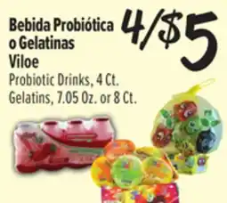 El Super Viloe Probiotic Drinks, 4 Ct. Gelatins, 7.05 Oz. or 8 Ct offer