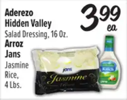 El Super Hidden Valley Salad Dressing, 16Oz. Jasmine Rice, 4 Lbs offer