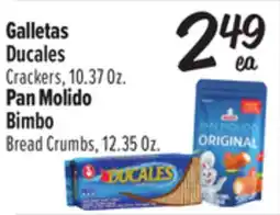 El Super Ducales Crackers, or Bimbo Bread Crumbs offer