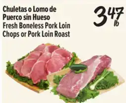 El Super Fresh Boneless Pork Loin Chops or Pork Loin Roast offer