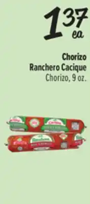 El Super Ranchero Cacique Chorizo offer