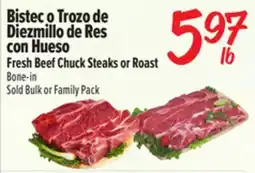El Super Fresh Beef Chuck Steaks or Roast offer