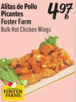 El Super Foster Farm Bulk Hot Chicken Wings offer