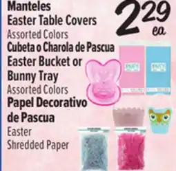 El Super Manteles Easter Table Covers Cubeta o Charola de Pascua Easter Bucket or Bunny Tray offer
