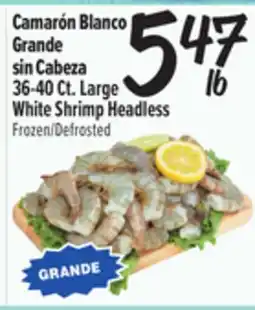 El Super Large White Shrimp Headless offer