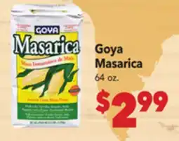 Vallarta Supermarkets Goya Masarica offer