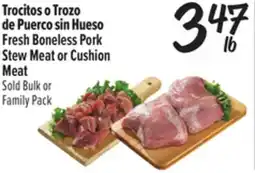 El Super Fresh Fresh Boneless Pork Stew Meat or Cushion Meat offer