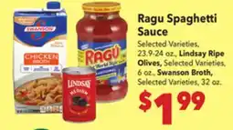 Vallarta Supermarkets Ragu Spaghetti Sauce offer