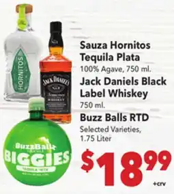 Vallarta Supermarkets Sauza Hornitos Tequila Plata offer