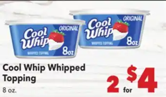 Vallarta Supermarkets Cool Whip Whipped Topping offer