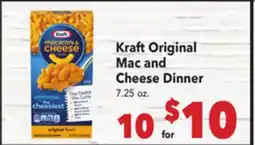 Vallarta Supermarkets Kraft Original Mac and Cheese Dinner offer