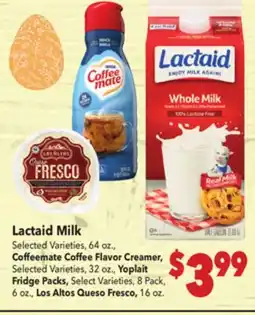 Vallarta Supermarkets Lactaid Milk offer