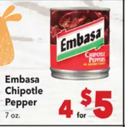 Vallarta Supermarkets Embasa Chipotle Pepper offer