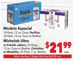 Vallarta Supermarkets Modelo Especial offer
