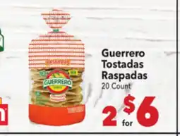 Vallarta Supermarkets Guerrero Tostadas Raspadas offer