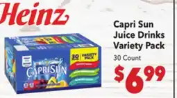 Vallarta Supermarkets Capri Sun Juice Drinks Variety Pack offer