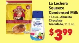 Vallarta Supermarkets La Lechera Squeeze Condensed Milk offer