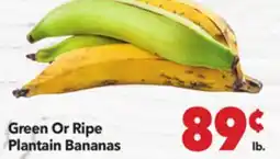 Vallarta Supermarkets Green Or Ripe Plantain Bananas offer