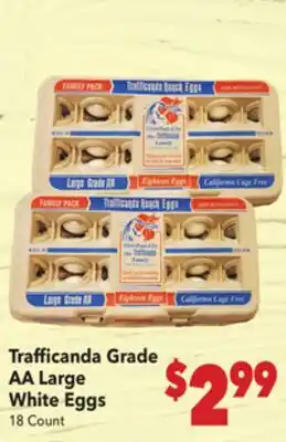 Vallarta Supermarkets Trafficanda Grade AA Large White Eggs offer