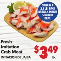Vallarta Supermarkets Fresh Imitation Crab Meat / IMITACION DE JAIBA offer